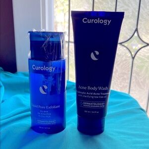 Curology Set Liquid Exfoliant + Acne Body Wash NEW